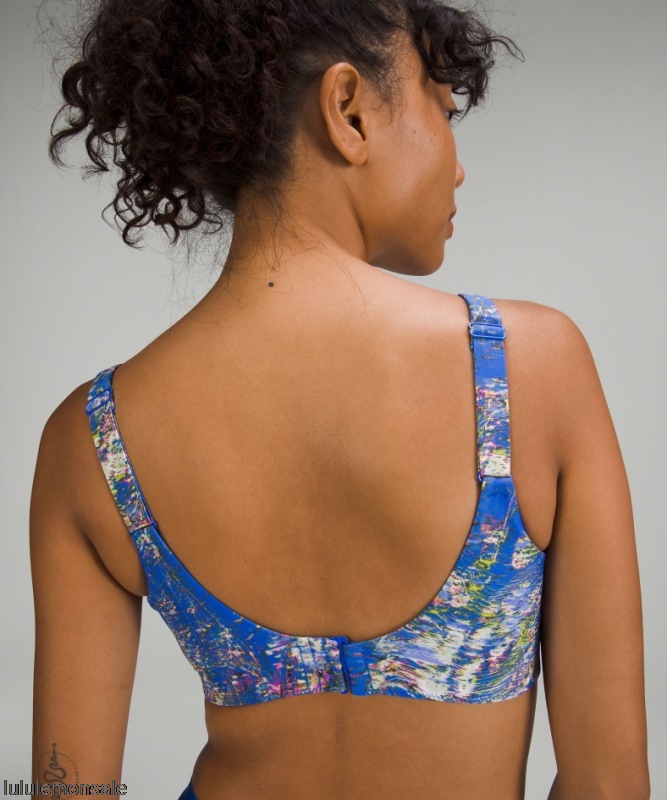 Lululemon Damen DELULU497 | Speed Floral Waterside Badeoberteil Mit Eckigem Ausschnitt B/c Cup